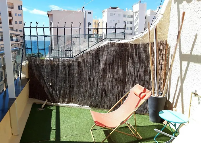 Atico Centrico, 50m De La Playa, Vista Al Mar Y Al Penon, Gran Terraza, Parking, Wifi Fibra Lejlighed